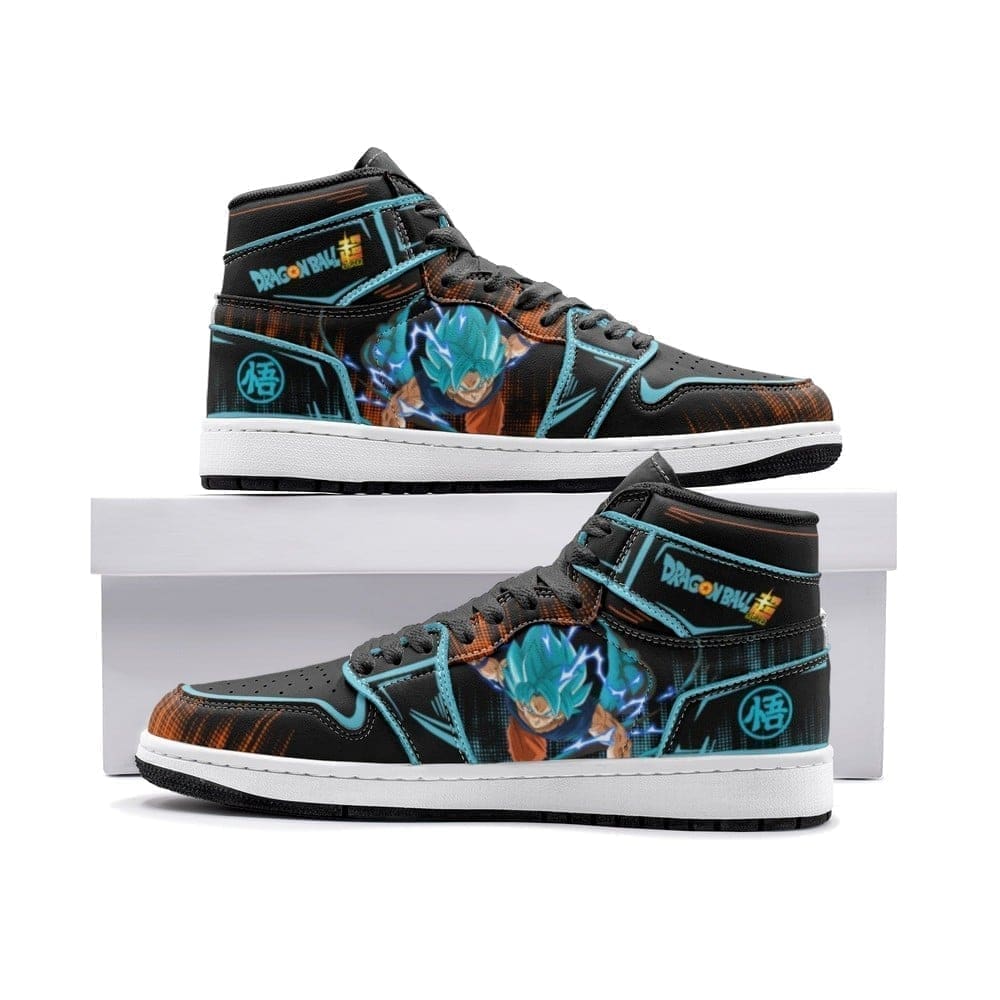 Goku Blue Dragon Ball Super Air Jordan 1 High Top Shoes SMGBDB1 - Sneakatelier