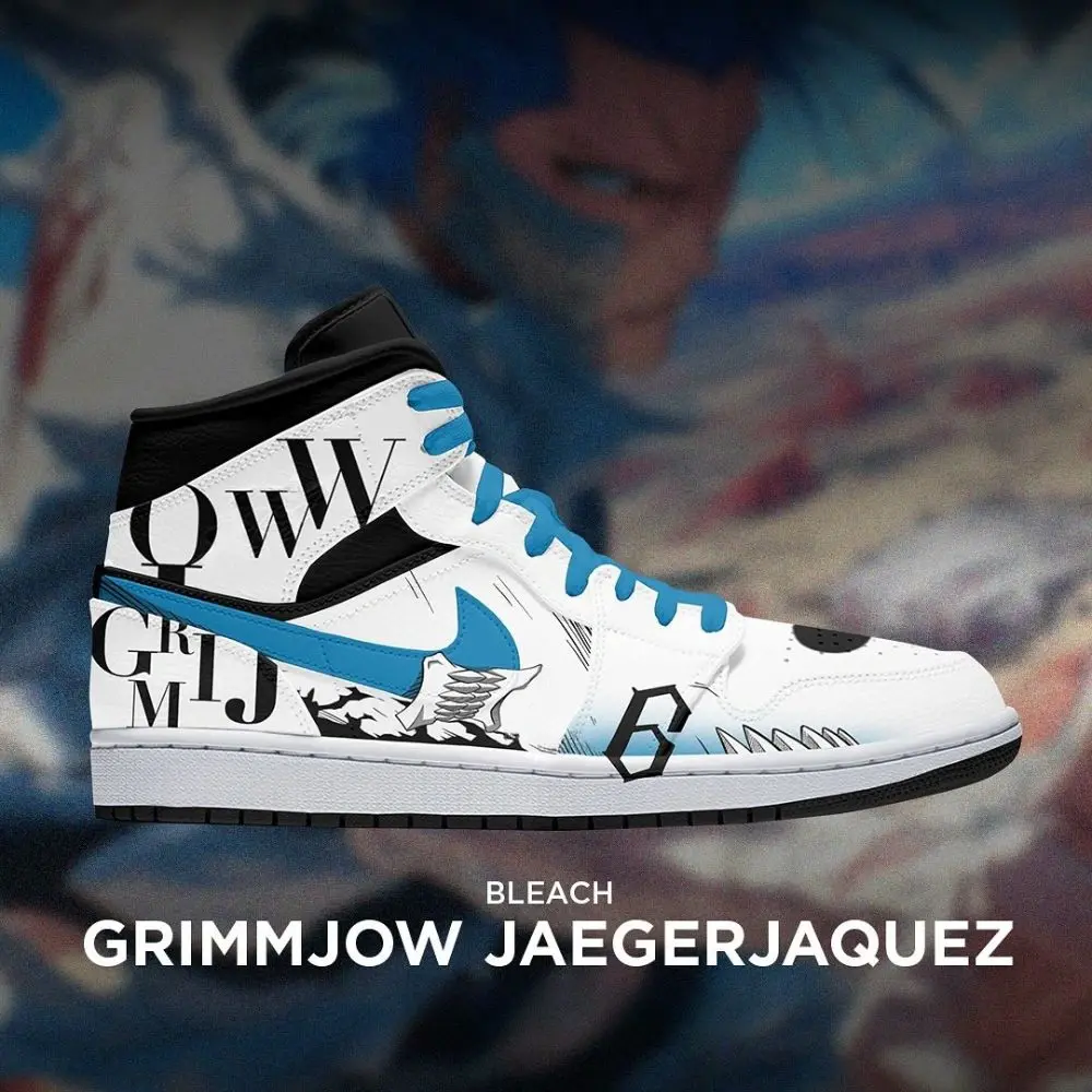 Grimmjow Jaegerjaquez Bleach High Top Shoes - Sneakatelier