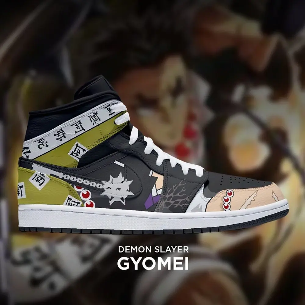 Gyomei Exclusive Demon Slayer High Top Shoes - Shoesmates Gyomei Exclusive Demon Slayer High Top Shoes - Sneakatelier Sneakatelier