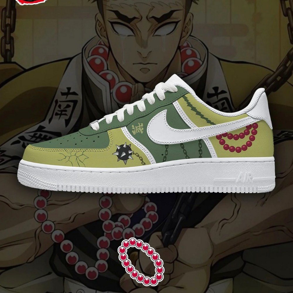 Gyomei Himejima Demon Slayer AF1 Shoes - Shoesmates Gyomei Himejima Demon Slayer AF1 Shoes - Sneakatelier Sneakatelier