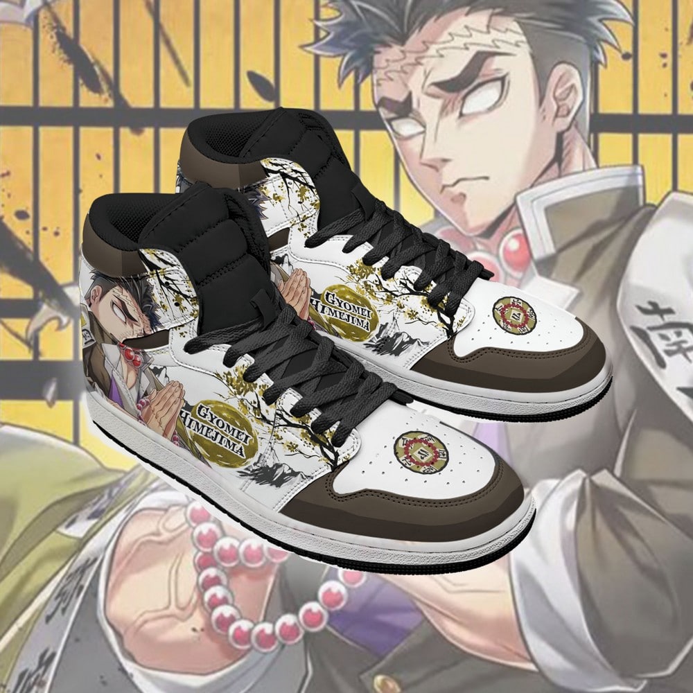 Gyomei Himejima Demon Slayer J1 High Top Shoes - Sneakatelier