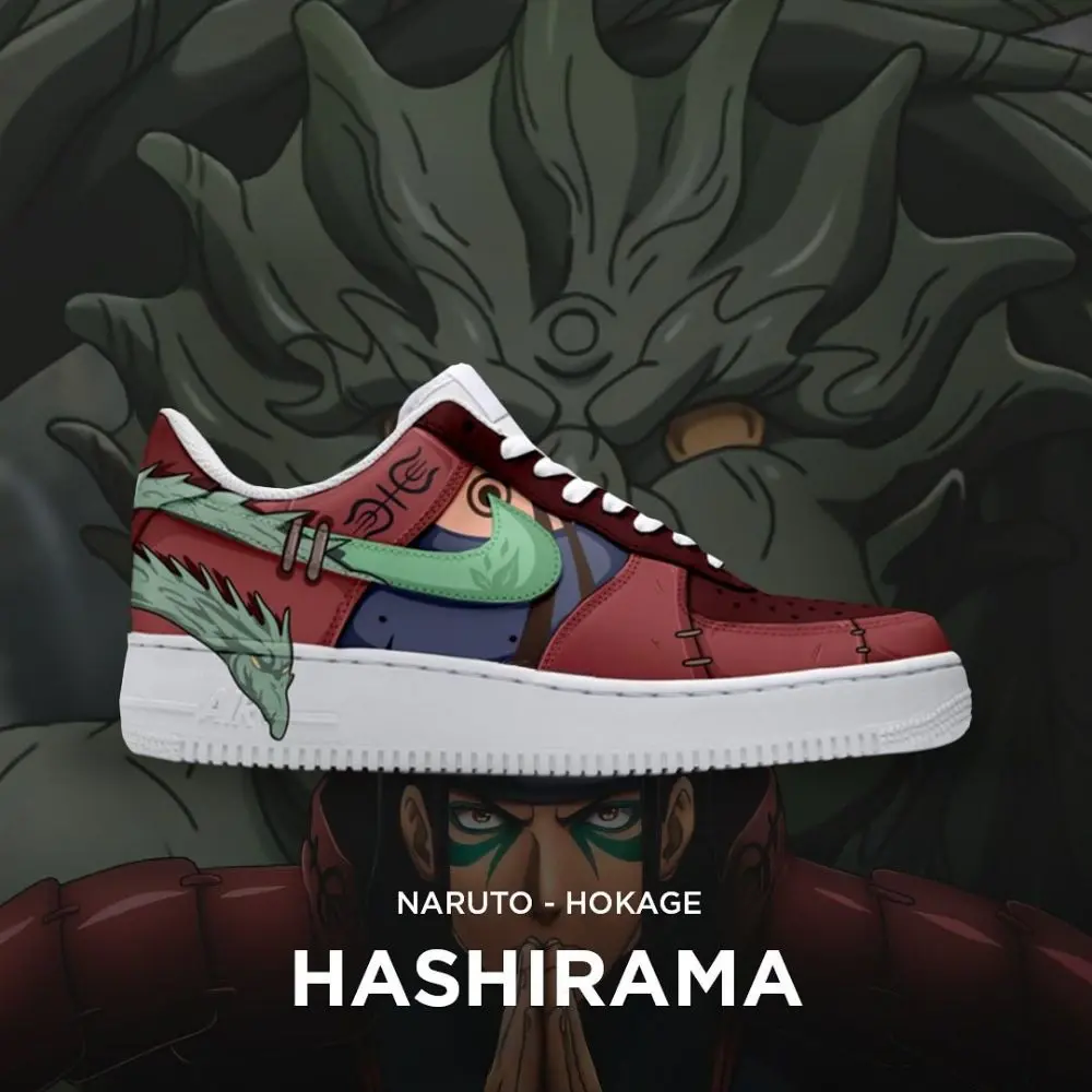 Hashirama Hokage Naruto Low Top Shoes - Sneakatelier