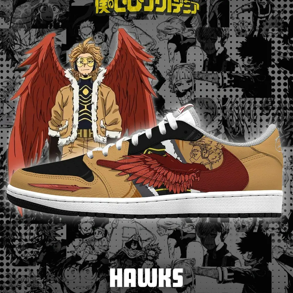Hawks V.1 My Hero Academia New Low Top Shoes - Shoesmates Hawks V.1 My Hero Academia New Low Top Shoes - Sneakatelier Sneakatelier