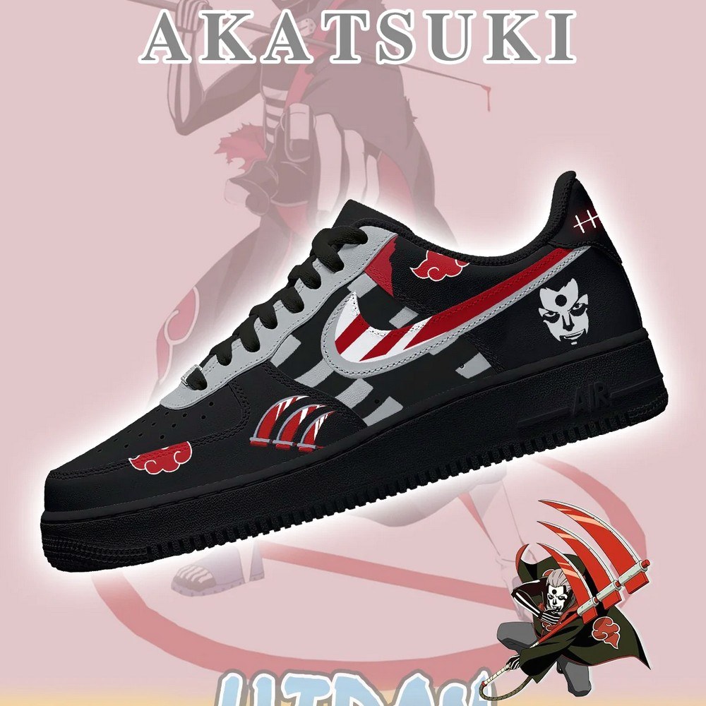 Hidan Akatsuki AF1 Shoes - Shoesmates Hidan Akatsuki AF1 Shoes - Sneakatelier Sneakatelier