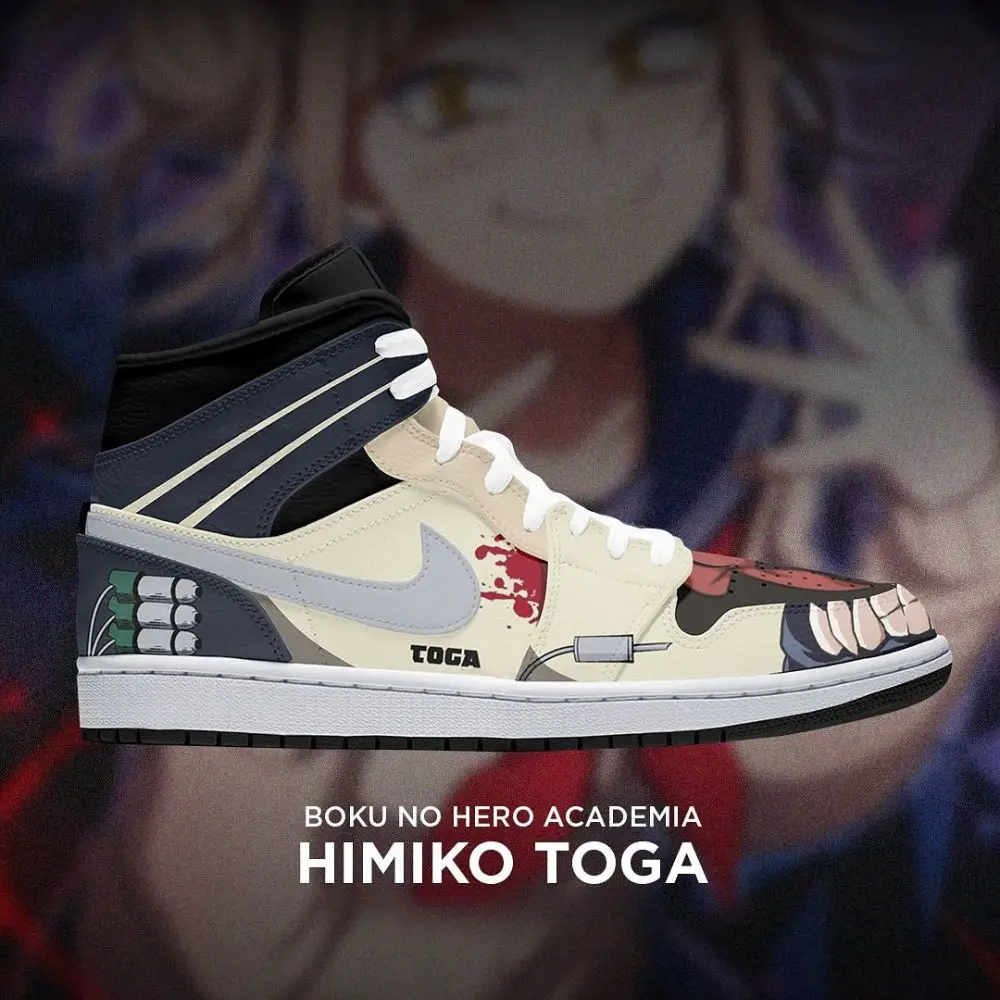 Himiko Toga Boku No Hero Academia High Top Shoes - Sneakatelier