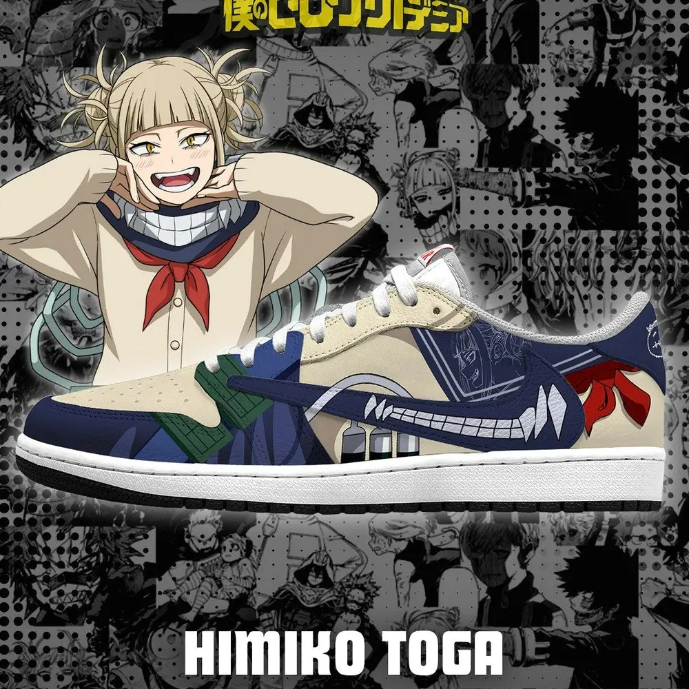 Himiko Toga V.1 My Hero Academia New Low Top Shoes - Sneakatelier