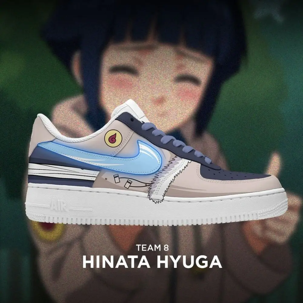 Hinata Hyuga Naruto Team 8 Low Top Shoes - Sneakatelier