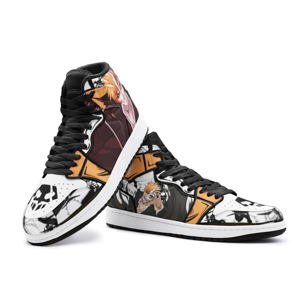 Ichigo Kurosaki Burīchi J1 High Top Shoes Ver 2 - Shoesmates Ichigo Kurosaki Burīchi J1 High Top Shoes Ver 2 - Sneakatelier Sneakatelier