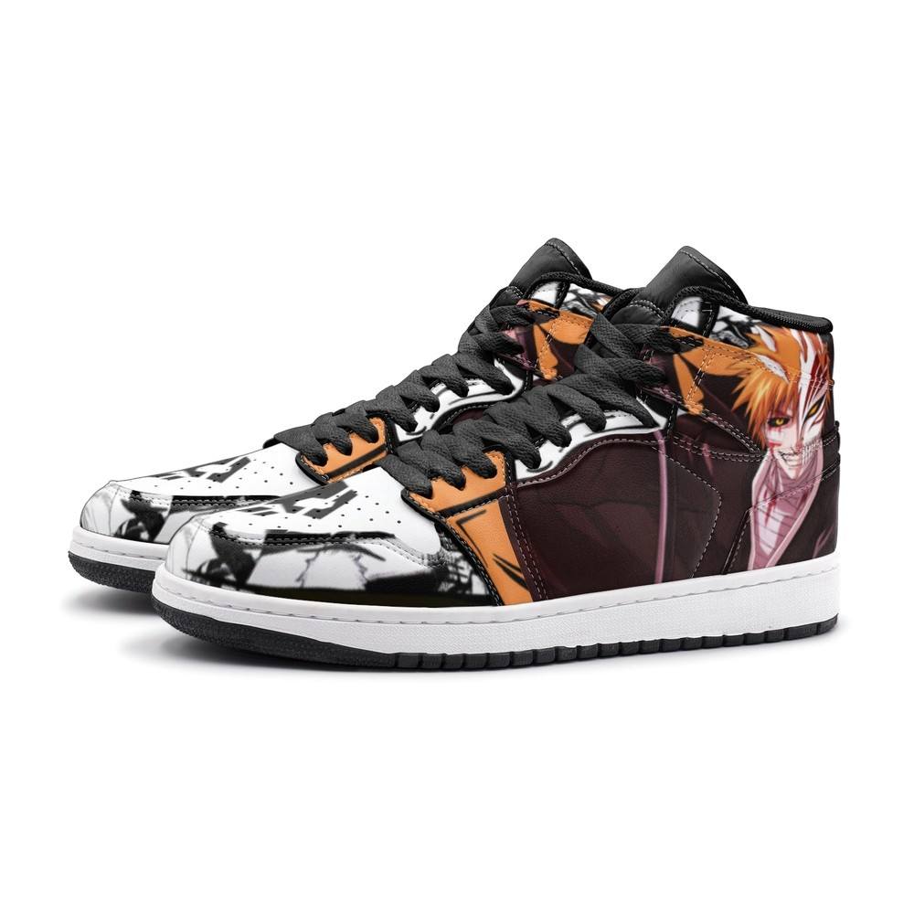 Ichigo Kurosaki Burīchi J1 High Top Shoes Ver 2 - Shoesmates Ichigo Kurosaki Burīchi J1 High Top Shoes Ver 2 - Sneakatelier Sneakatelier