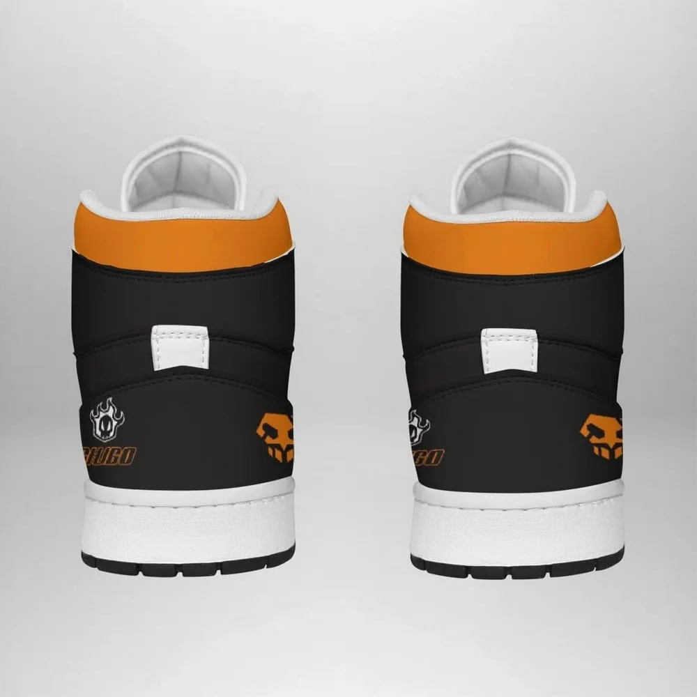 Ichigo Kurosaki V2 Bleach Special High Top Shoes - Shoesmates Ichigo Kurosaki V2 Bleach Special High Top Shoes - Sneakatelier Sneakatelier
