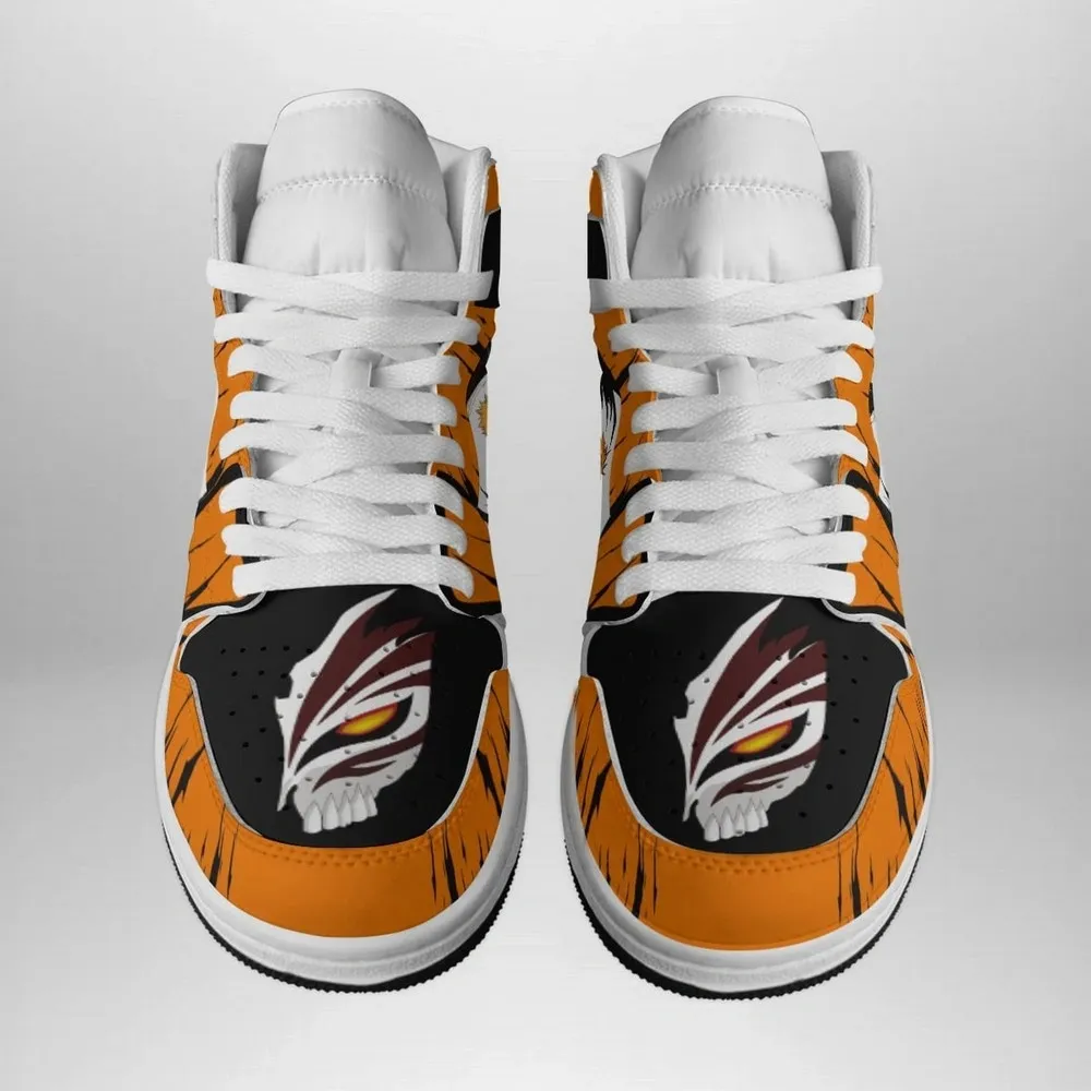 Ichigo Kurosaki V2 Bleach Special High Top Shoes - Shoesmates Ichigo Kurosaki V2 Bleach Special High Top Shoes - Sneakatelier Sneakatelier