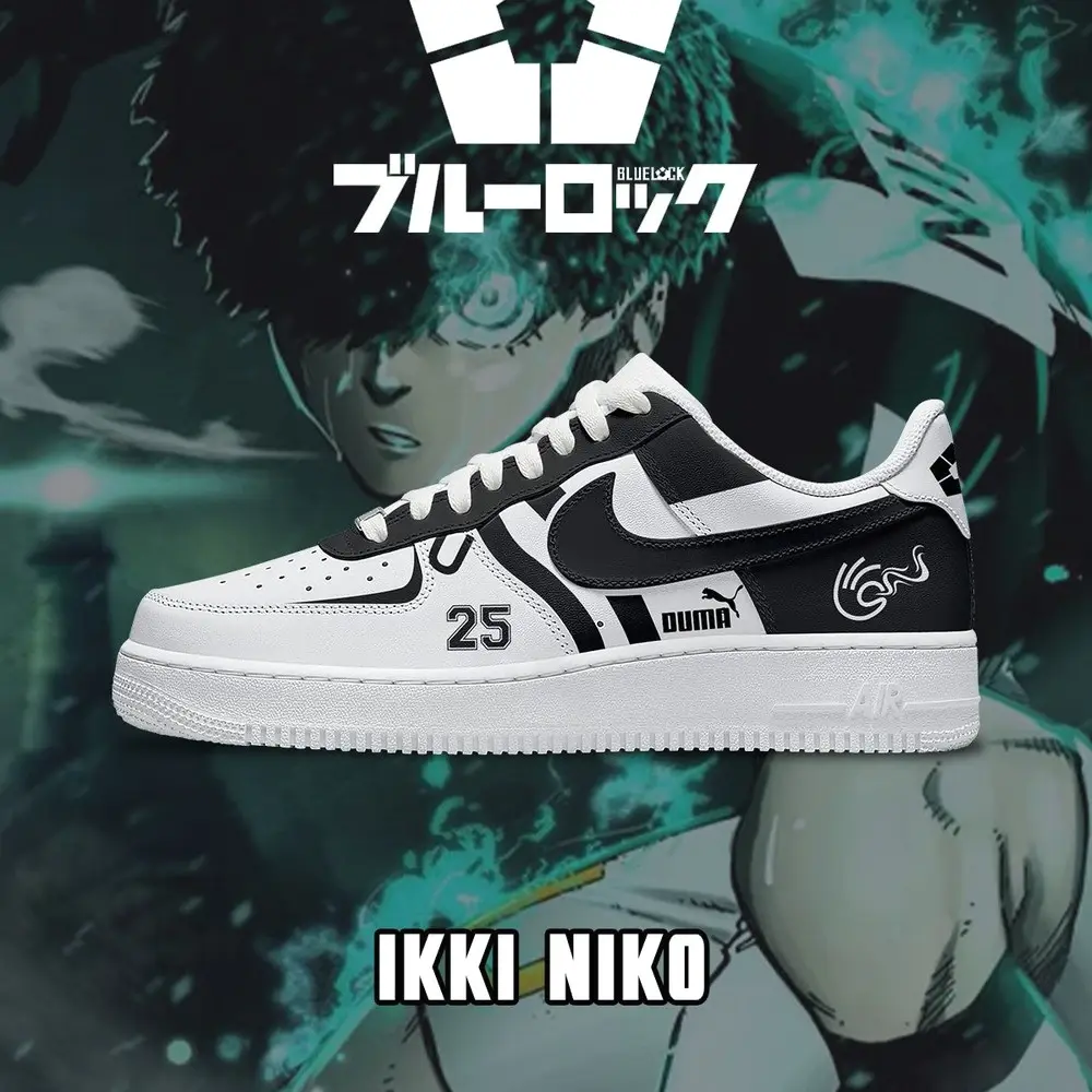 Ikki Niko V.1 Blue Lock Low Top Shoes - Sneakatelier