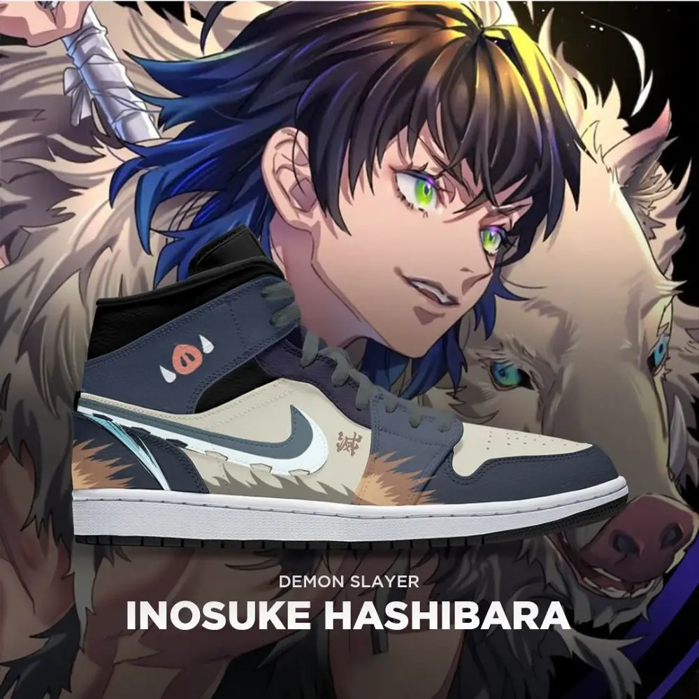 Inosuke Hashibara Demon Slayer Limited High Top Shoes - Shoesmates Inosuke Hashibara Demon Slayer Limited High Top Shoes - Sneakatelier Sneakatelier