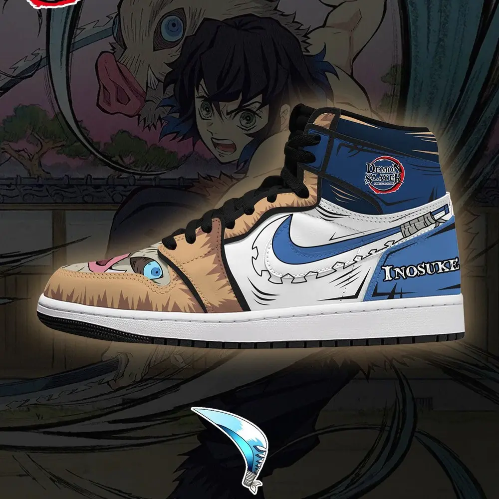 Inosuke Hashibira V.1 Demon Slayer Limited Edition High Top Shoes - Sneakatelier