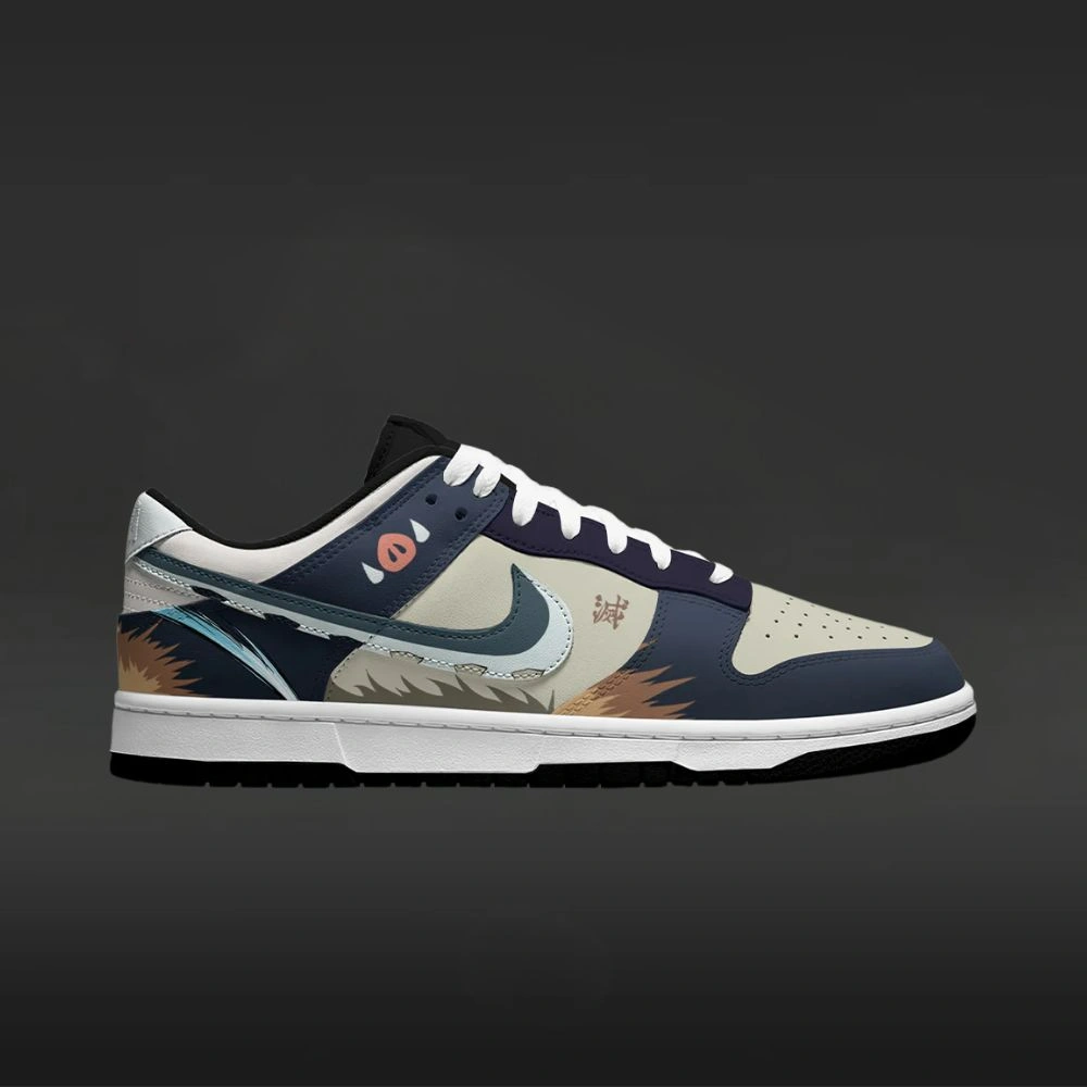 Inosuke V.2 Demon Slayer Custom Low Top Shoes - Sneakatelier