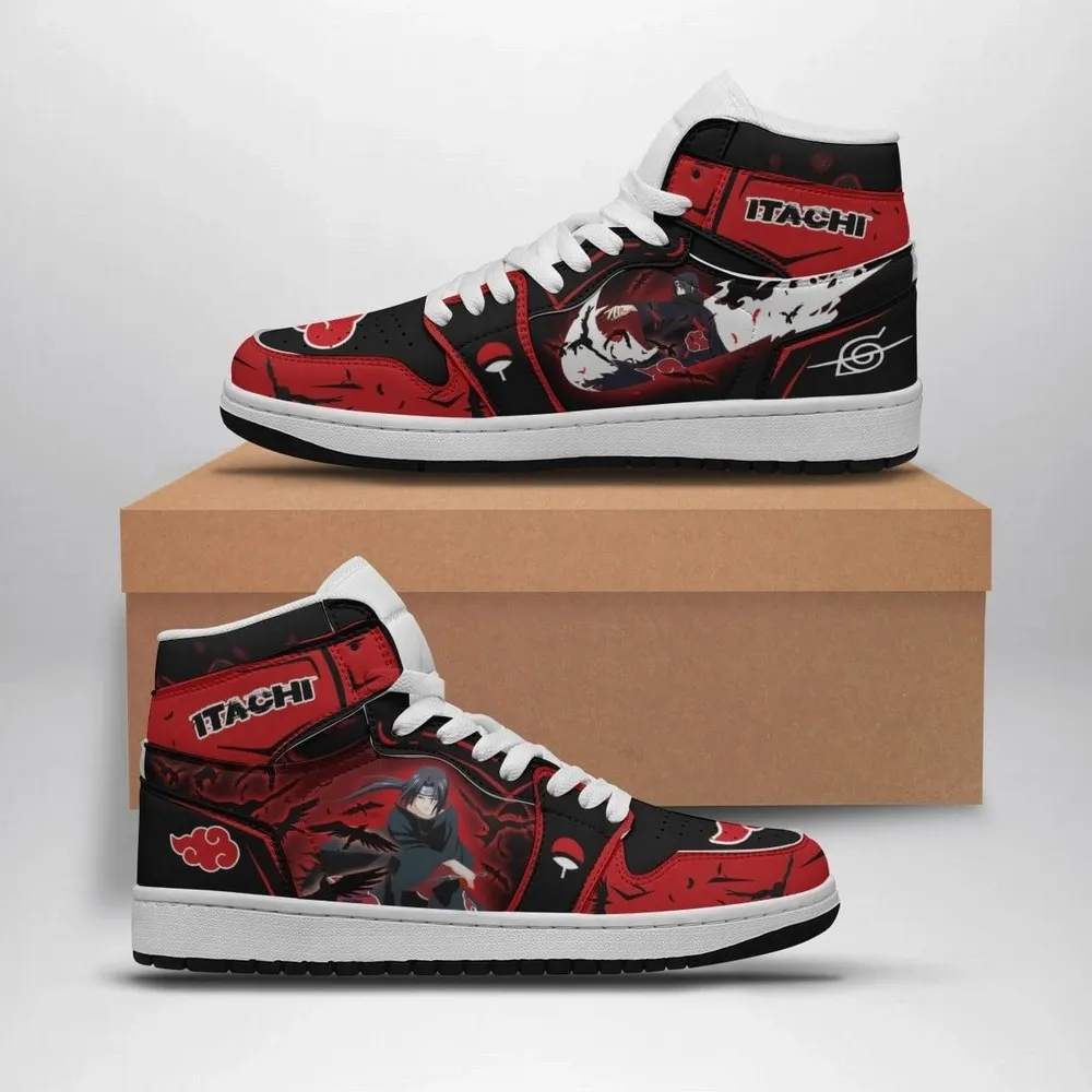Itachi Akatsuki Akatasuki High Top Shoes - Sneakatelier