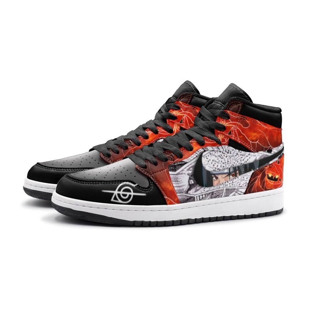 Itachi And Sasuke Clan Susano Ninja J1 High Top Shoes - Shoesmates Itachi And Sasuke Clan Susano Ninja J1 High Top Shoes - Sneakatelier Sneakatelier