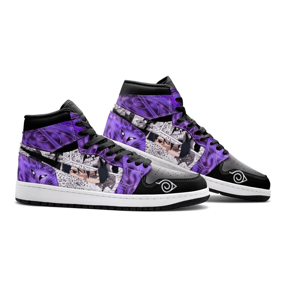 Itachi And Sasuke Clan Susano Ninja J1 High Top Shoes - Sneakatelier