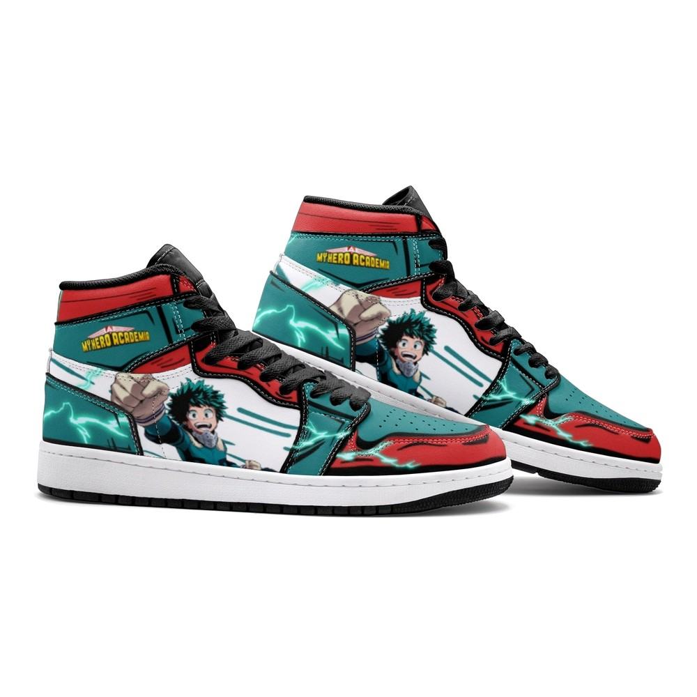 Izuku Midoriya - Deku My Hero J1 High Top Shoes - Sneakatelier