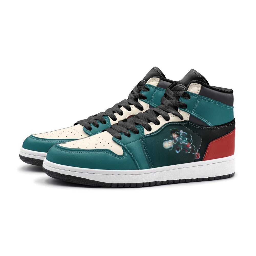 Izuku Midoriya My Hero J1 High Top Shoes - Shoesmates Izuku Midoriya My Hero J1 High Top Shoes - Sneakatelier Sneakatelier
