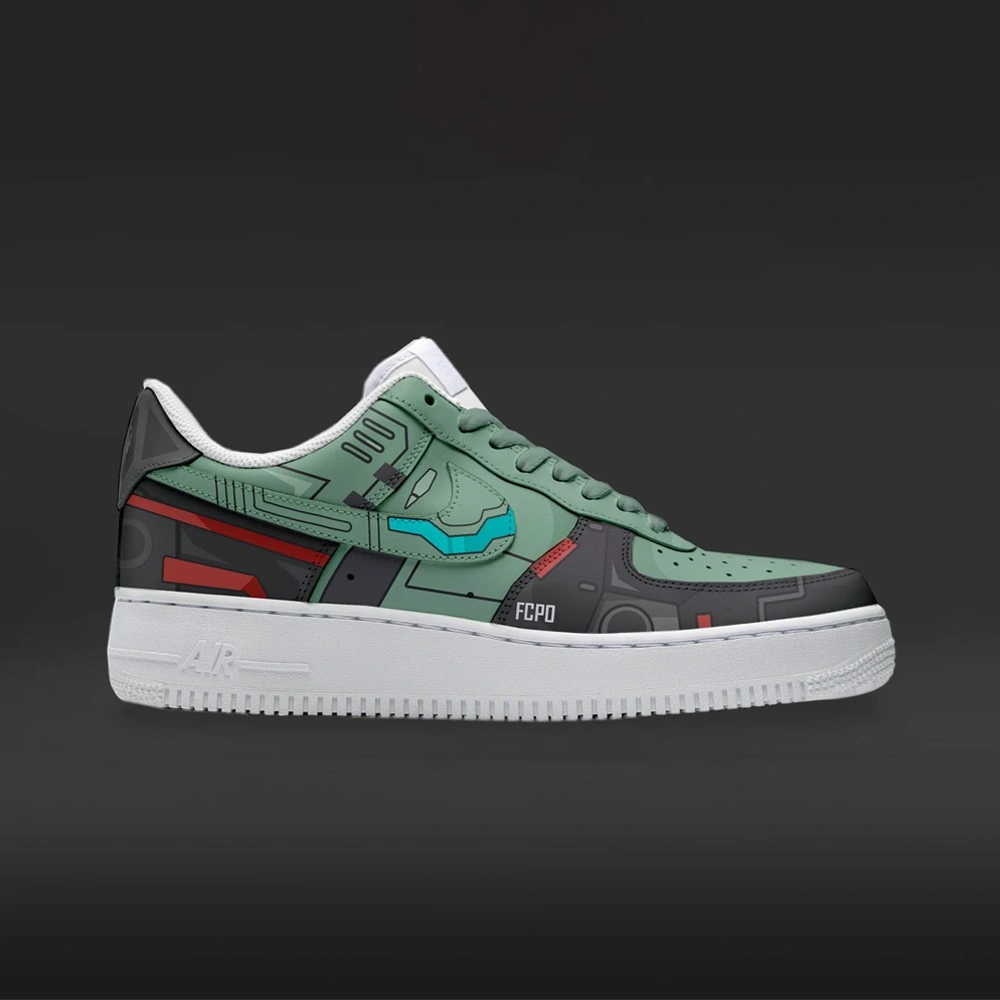 Jegan Ground Type A Gundam Custom Low Top Shoes - Sneakatelier