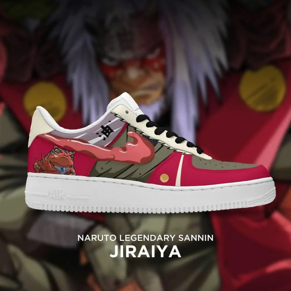 Jiraiya Naruto Legendary Sannin Low Top Shoes - Sneakatelier
