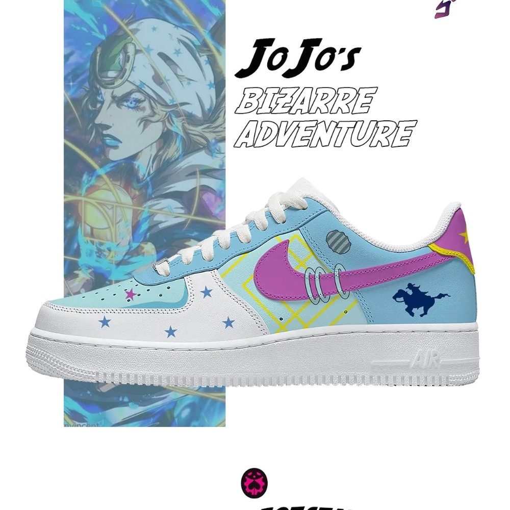 Johnny Joestar Jojo Bizarre adventure AF1 Shoes - Sneakatelier