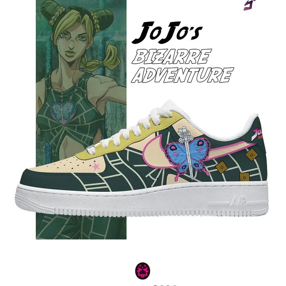 Jolyne Cujoh Limited JoJo's Bizarre Adventure Low Top Shoes - Shoesmates Jolyne Cujoh Limited JoJo's Bizarre Adventure Low Top Shoes - Sneakatelier Sneakatelier