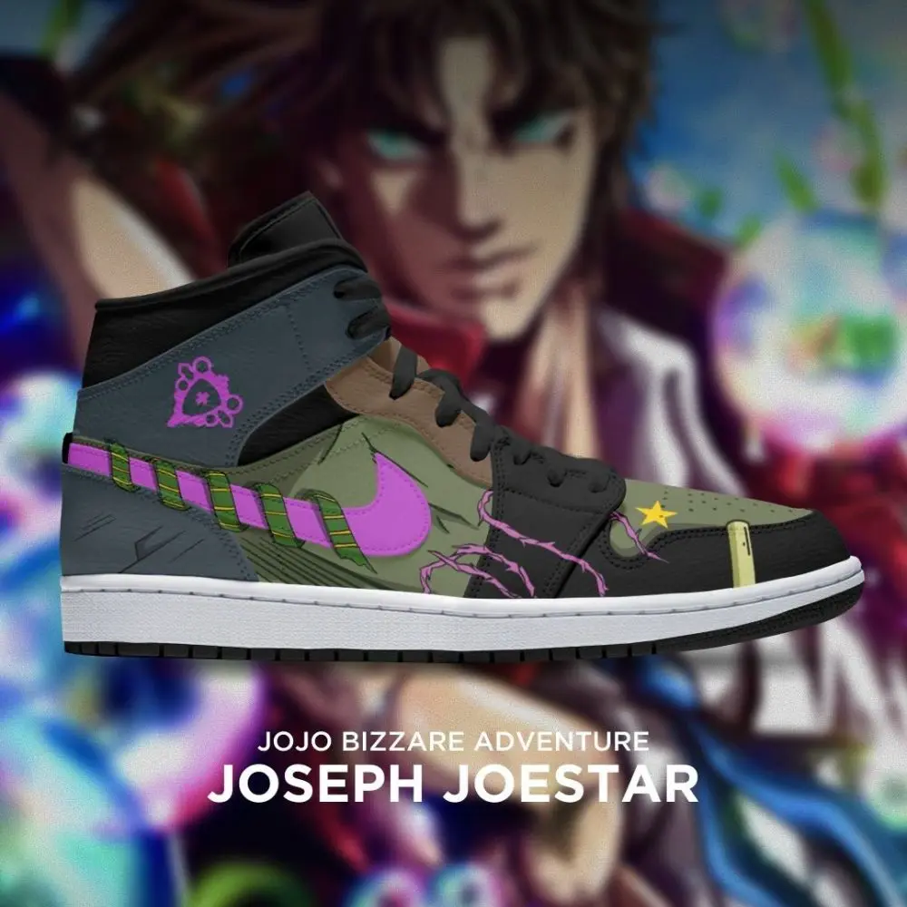 Joseph Joestar JoJo's Bizarre Adventure Special High Top Shoes - Sneakatelier