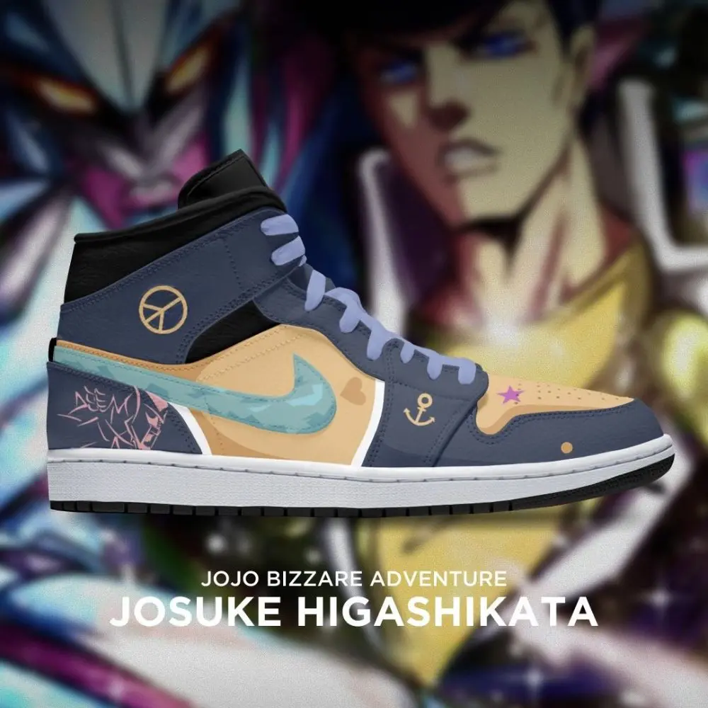 Josuke Higashikata V.2 JoJo's Bizarre Adventure Special High Top Shoes - Sneakatelier