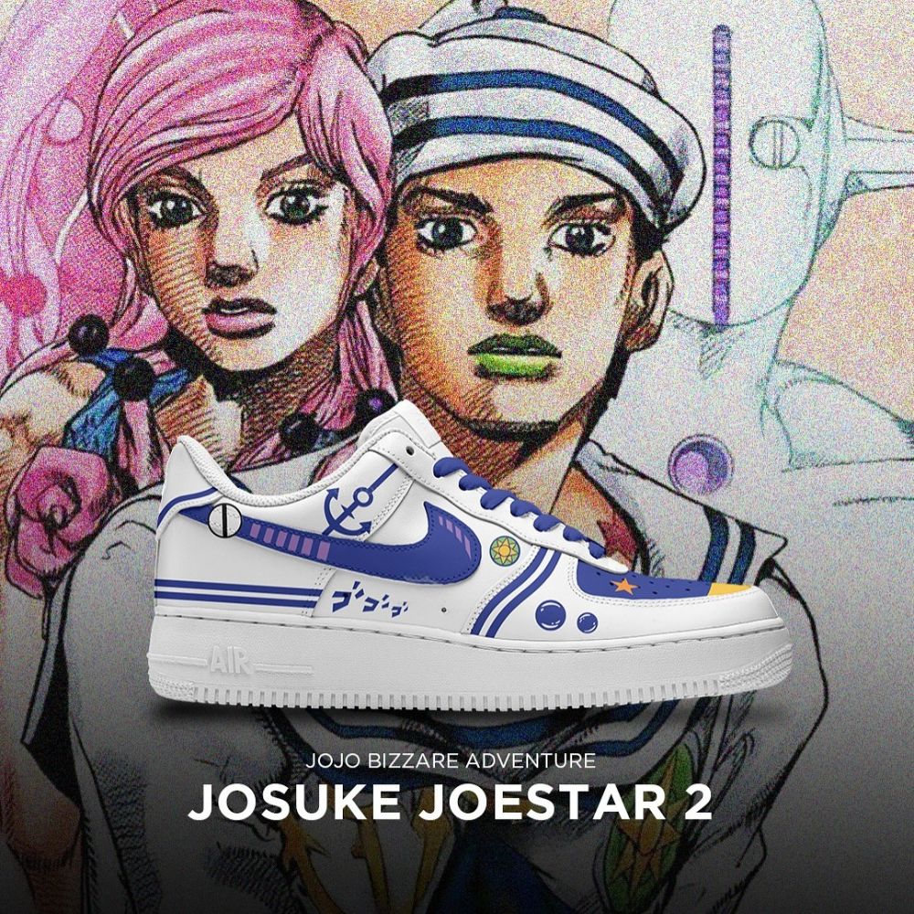 Josuke Joestar 2 Jojo's Bizarre Adventure Low Top Shoes - Sneakatelier