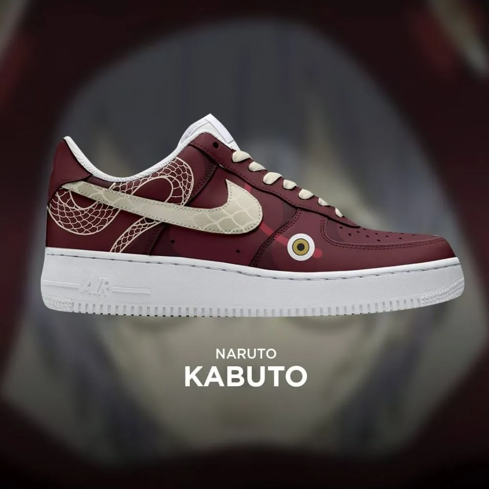 Kabuto Naruto Custom Low Top Shoes - Sneakatelier