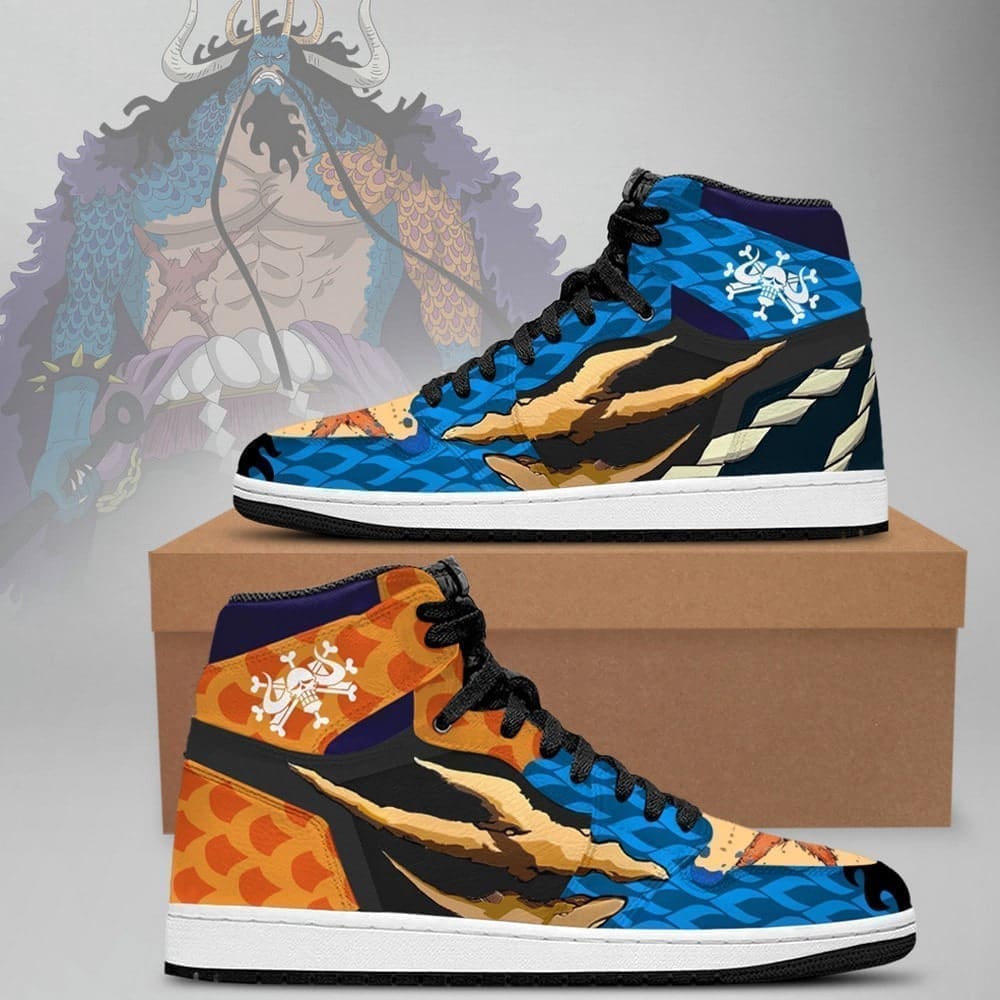 Kaido One Piece Air Jordan 1 High Top Shoes SMKOPA1 - Sneakatelier