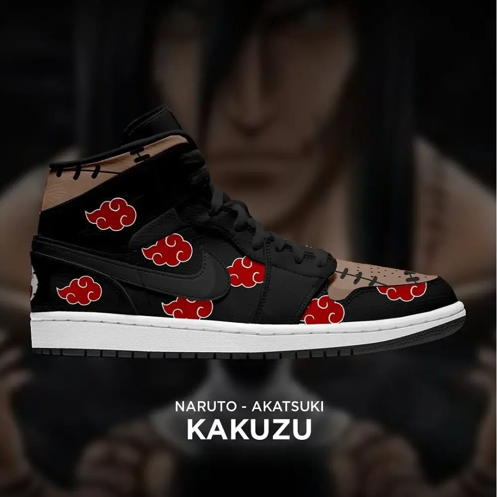 Kakuzu Naruto Akatsuki High Top Shoes - Sneakatelier