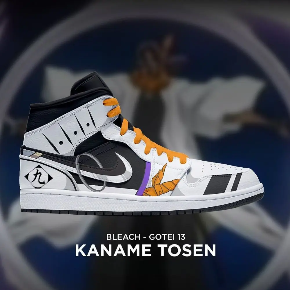 Kaname Tosen Bleach Gotei 13 High Top Shoes - Sneakatelier