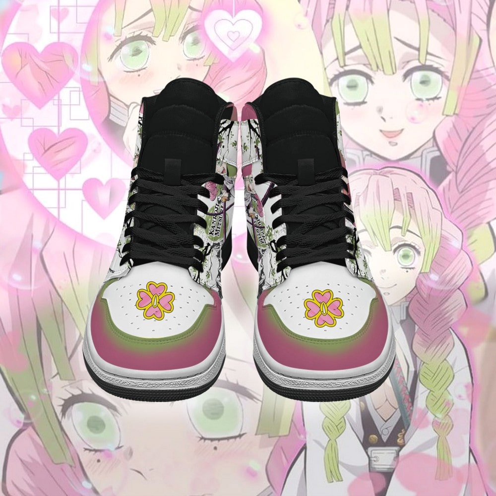 Kanroji Mitsuri Demon Slayer J1 High Top Shoes - Shoesmates Kanroji Mitsuri Demon Slayer J1 High Top Shoes - Sneakatelier Sneakatelier