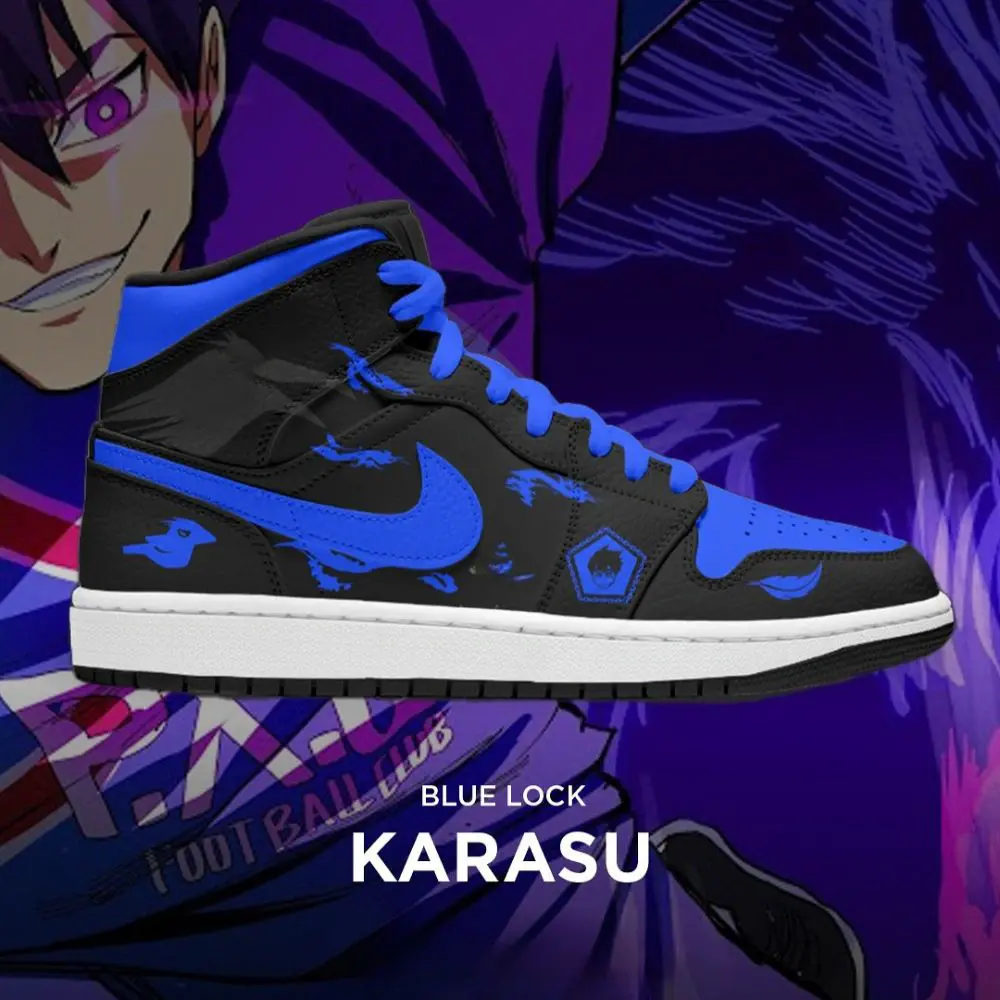Karasu Blue Lock Special High Top Shoes - Sneakatelier