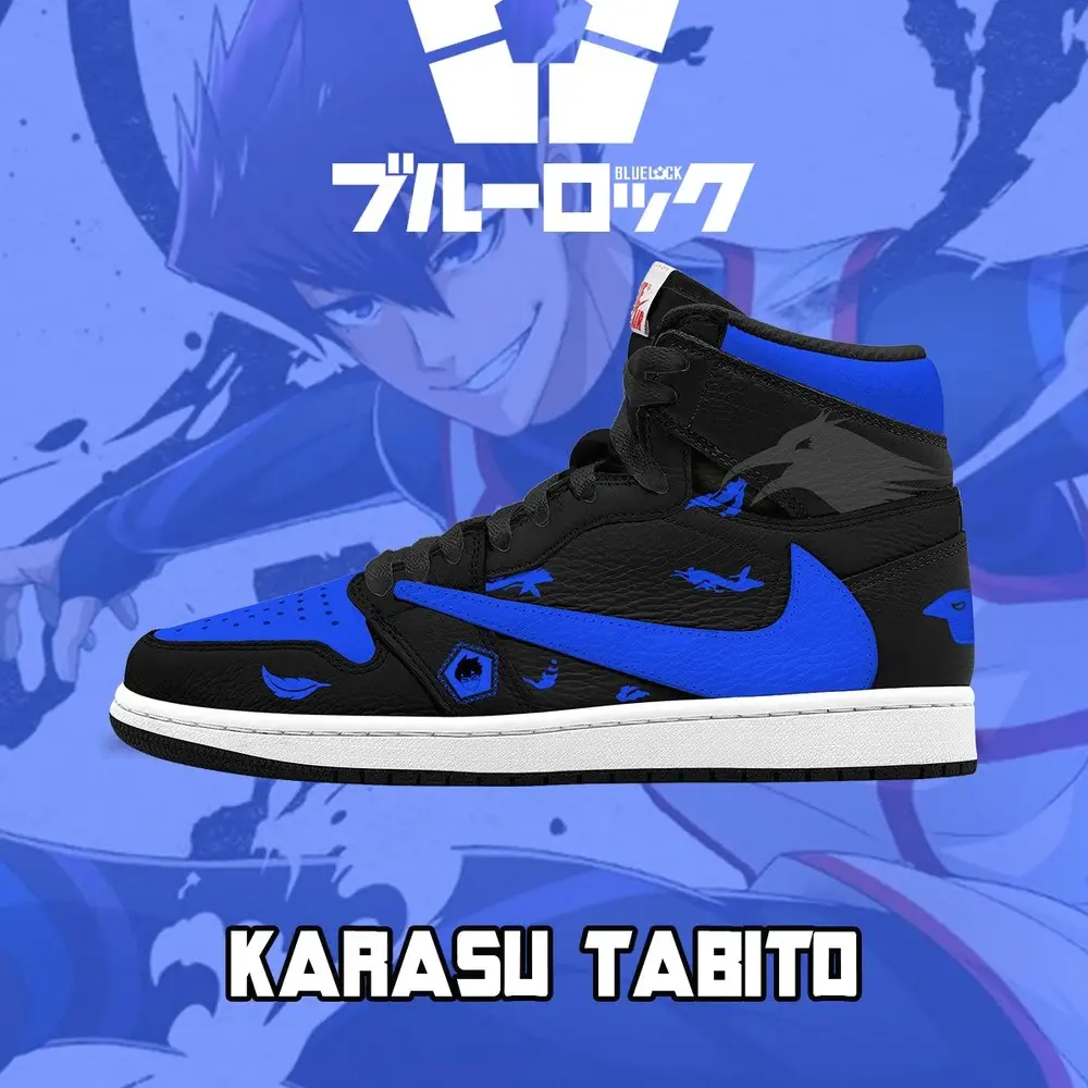 Karasu Tabito V.2 Blue Lock High Top Shoes - Sneakatelier