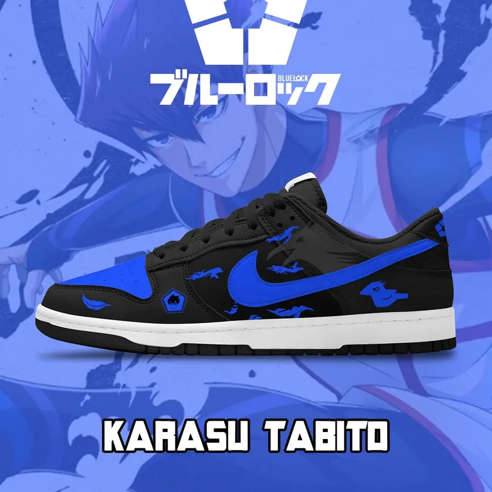 Karasu Tabito V.3 Blue Lock Low Top Shoes - Sneakatelier
