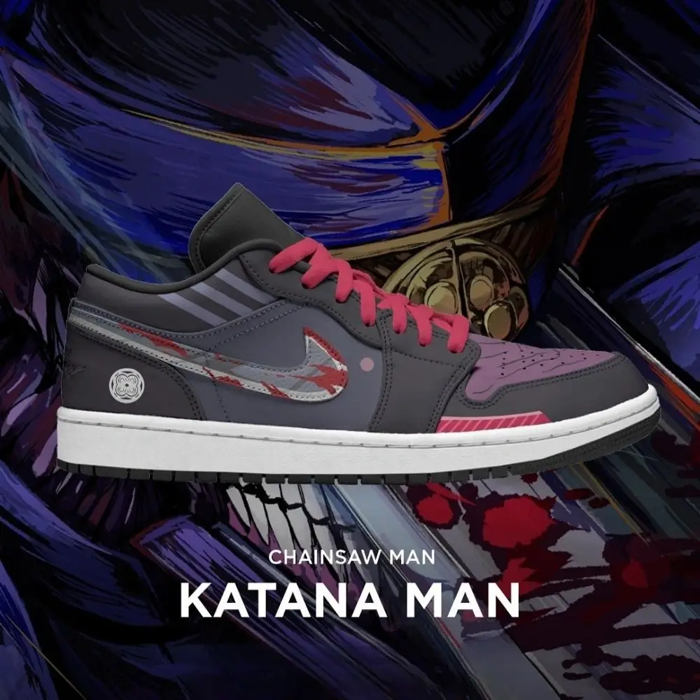 Katana Man Chaisaw Man Edition Low Top Shoes - Sneakatelier