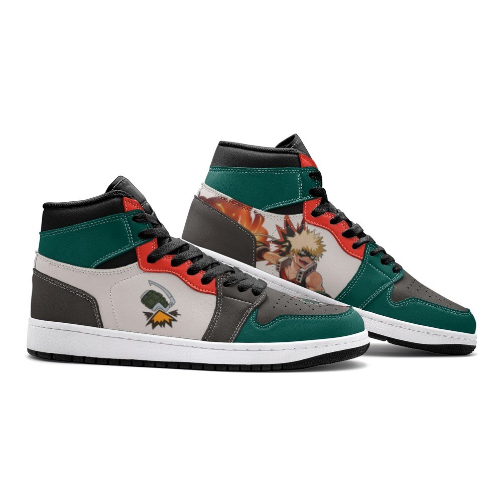 Katsuki Bakugo My Hero J1 High Top Shoes - Sneakatelier