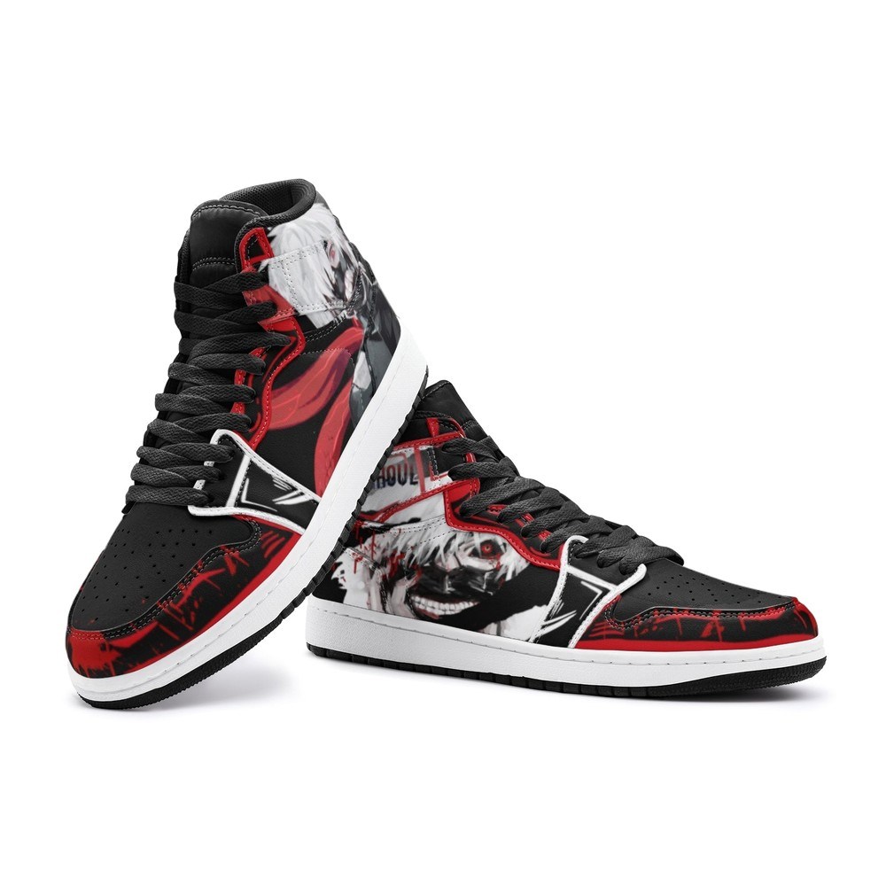 Ken Kaneki Tōkyō Gūru J1 High Top Shoes - Shoesmates Ken Kaneki Tōkyō Gūru J1 High Top Shoes - Sneakatelier Sneakatelier