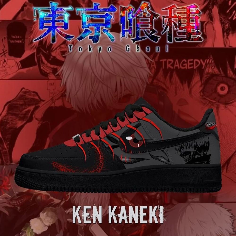 Ken Kaneki Tokyo Ghoul AF1 Shoes - Sneakatelier