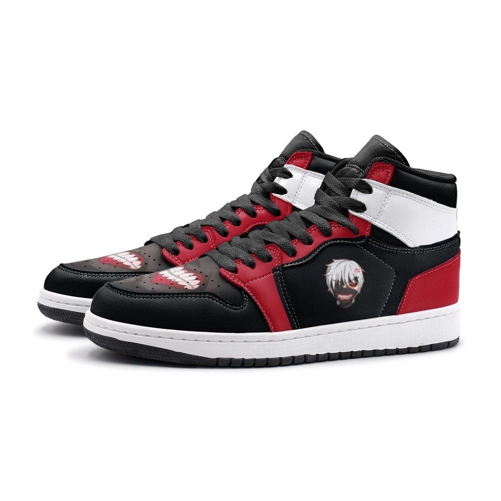 Ken Kaneki V1 Tōkyō Gūru J1 High Top Shoes - Shoesmates Ken Kaneki V1 Tōkyō Gūru J1 High Top Shoes - Sneakatelier Sneakatelier