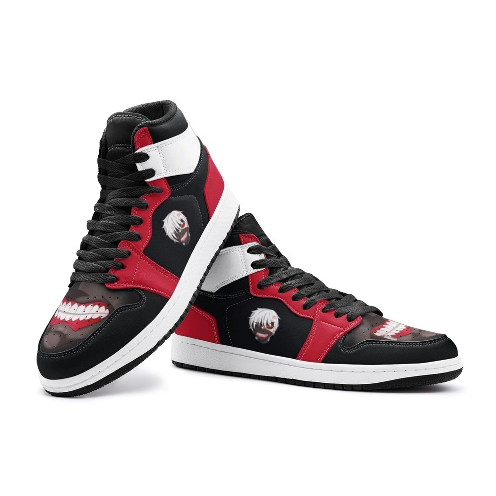 Ken Kaneki V1 Tōkyō Gūru J1 High Top Shoes - Shoesmates Ken Kaneki V1 Tōkyō Gūru J1 High Top Shoes - Sneakatelier Sneakatelier