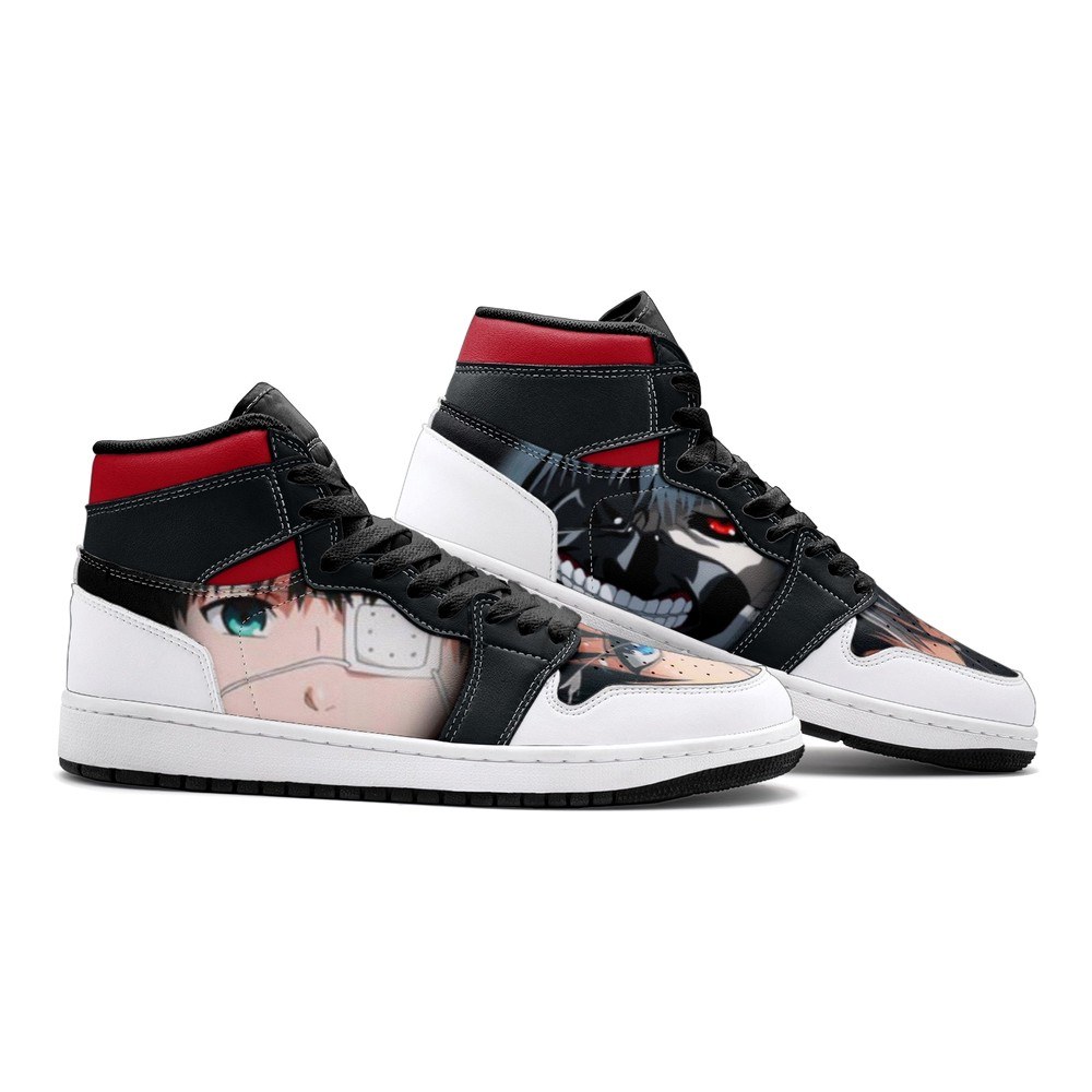 Ken Kaneki V2 Tōkyō Gūru J1 High Top Shoes - Shoesmates Ken Kaneki V2 Tōkyō Gūru J1 High Top Shoes - Sneakatelier Sneakatelier