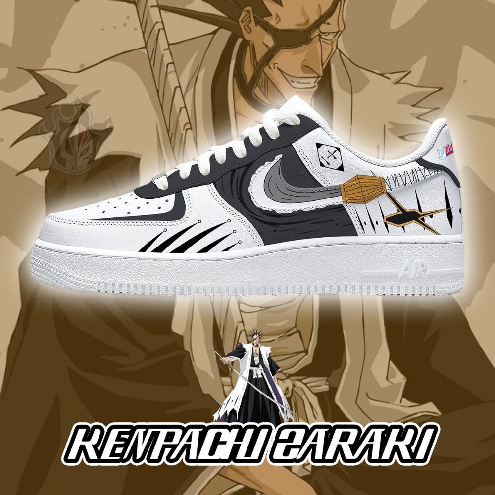 Kenpachi Zaraki Bleach AF1 Shoes - Sneakatelier