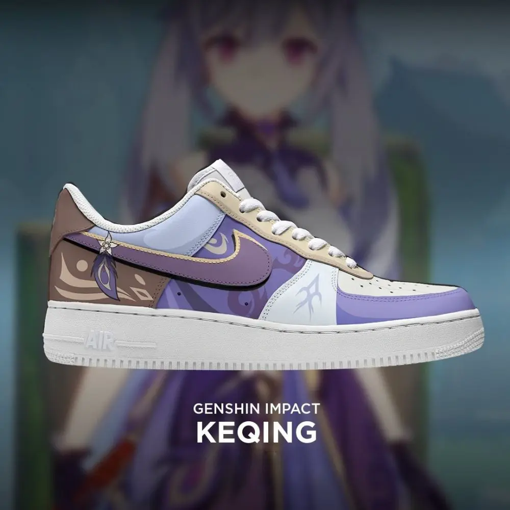 Keqing (2) Genshin Impact Low Top Shoes - Sneakatelier