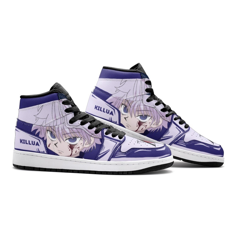 Killua Zoldyck Hunter Air Jordan 1 High Top Shoes - Sneakatelier