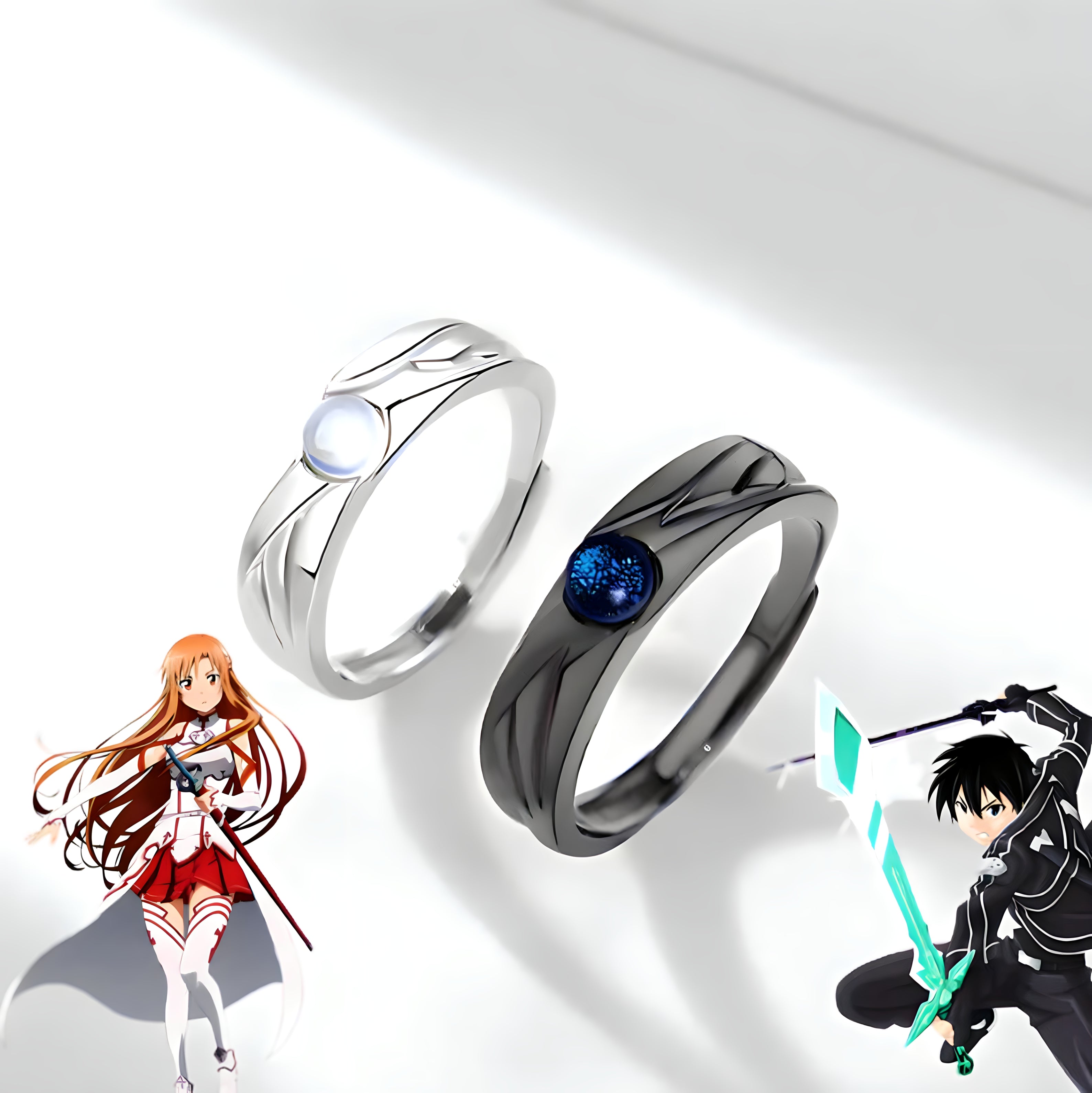 Kirito & Asuna Rings Kirito & Asuna Rings Sneakatelier